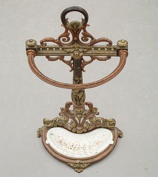 PARAPLYSTÄLL, gjutjärn, möjligen Bolinders, omkring sekelskiftet 1900.