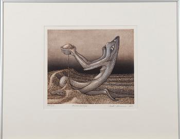 PENTTI HÄNNINEN, torrnål och akvatint, signerad, daterad 1985 och numrerad 7/40. Konstnärens avdrag.