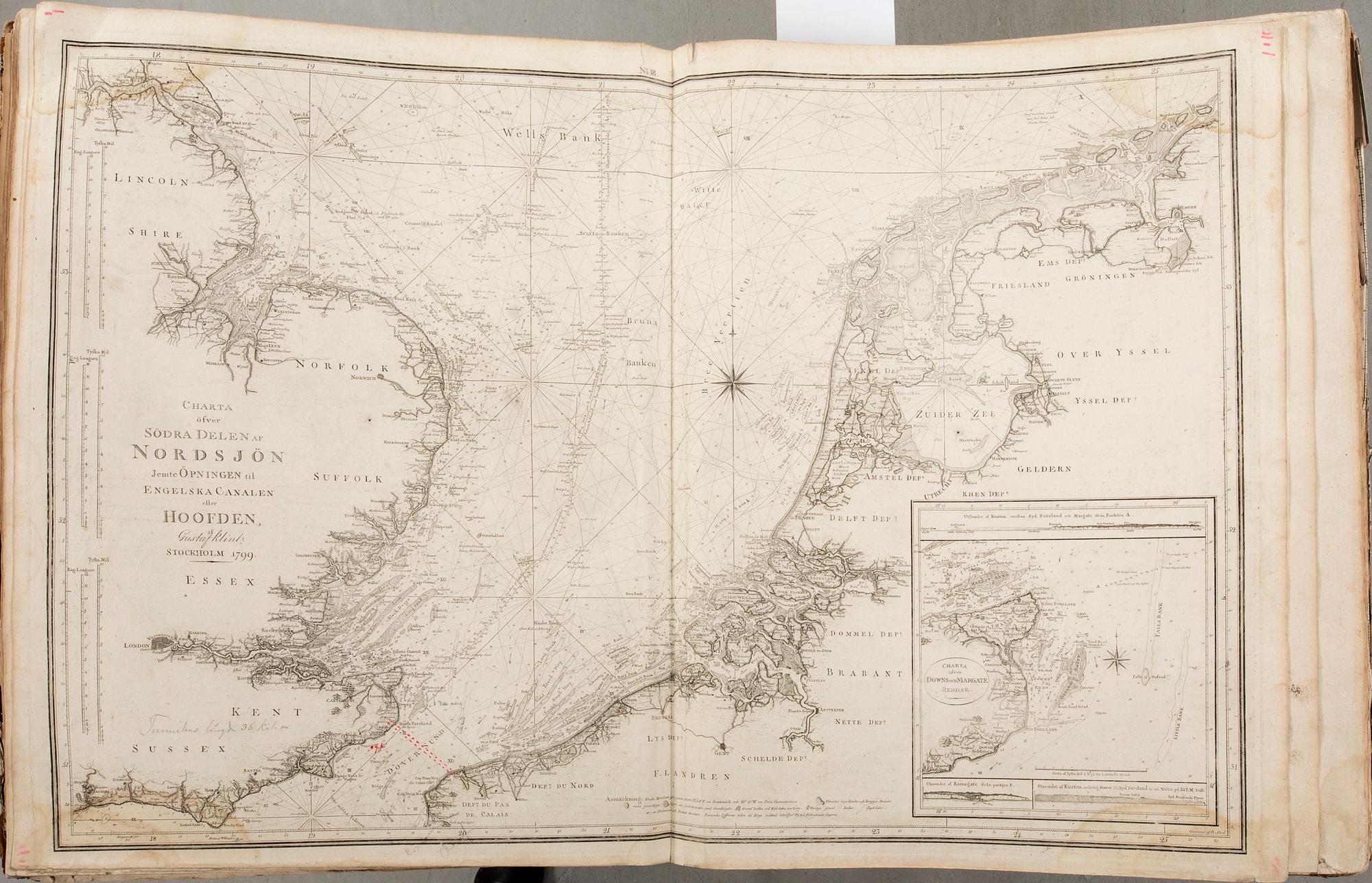 Gustaf af Klint, book, "Sweden's Maritime Atlas", 1797-1815.