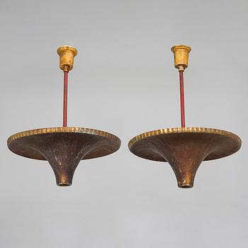 Paavo Tynell, A pair of pendant lights made to order, 1929.