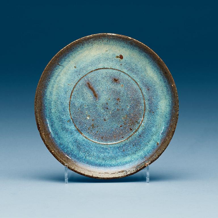 A Jun glazed dish, Song dynasty (960-1279).