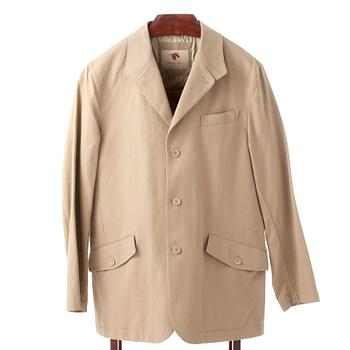 CORNELIANI, a beige cotton jacket.