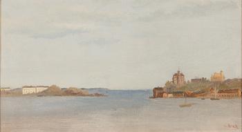 Oscar Kleineh, oil on board, signed.