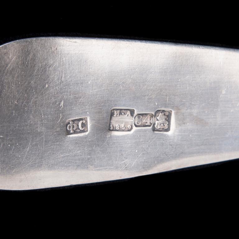 SKED, silver, Feodor Stroganov, Moskva, Ryssland 1859. Vikt ca 134,5 g.