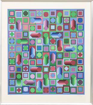 Victor Vasarely, serigraph, signed 214/250.