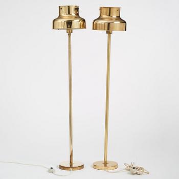 Anders Pehrson, two 'Bumling Junior', floor lamps, model 'G-639', ateljé Lyktan, Sweden, 1970-80s.