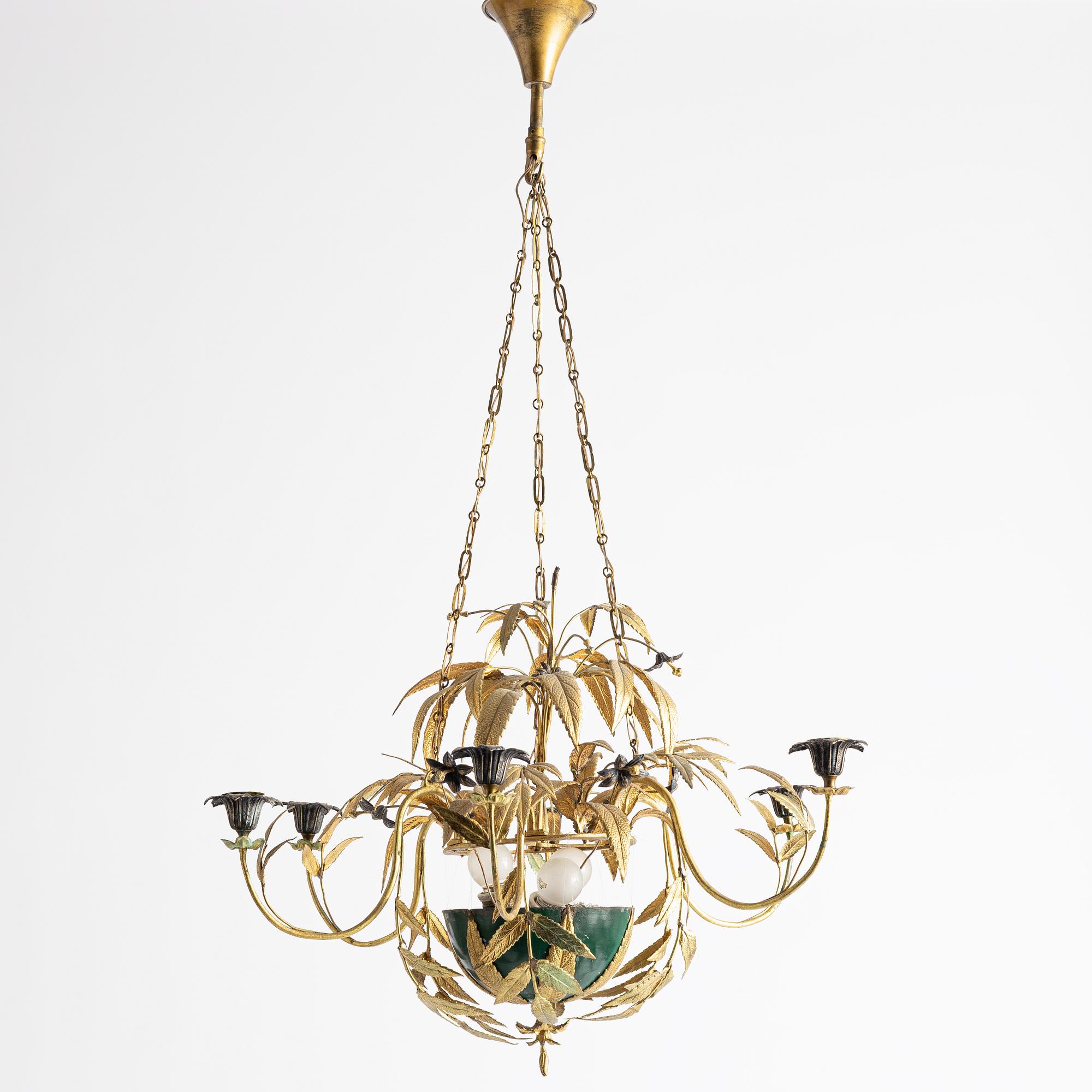 An early 20th century chandelier.