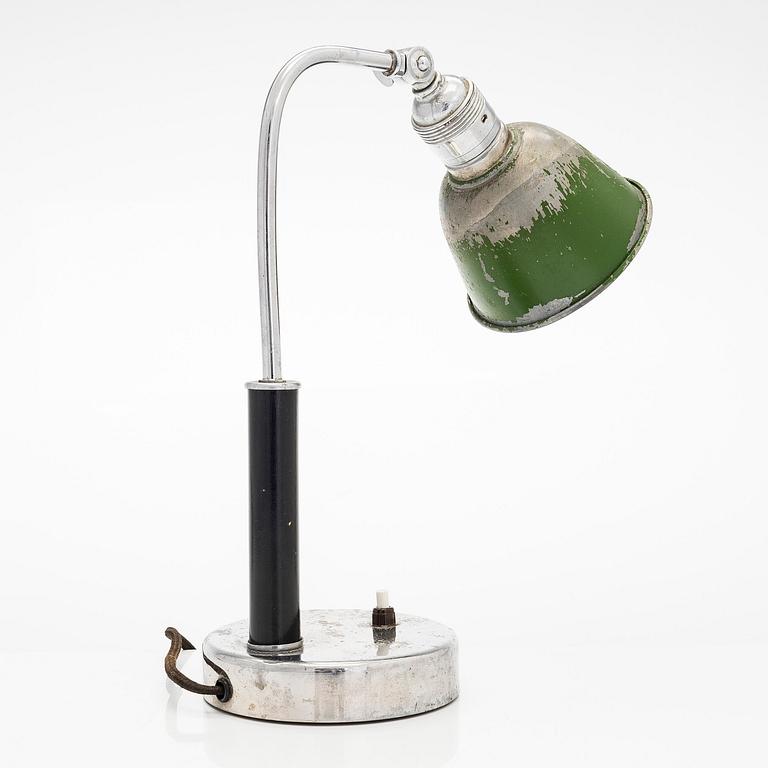 Bordslampa, funkis, 1930-tal.