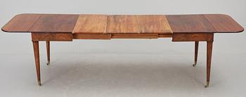MATBORD, med 3 iläggsskivor, sengustavianskt, 1800-talets början.