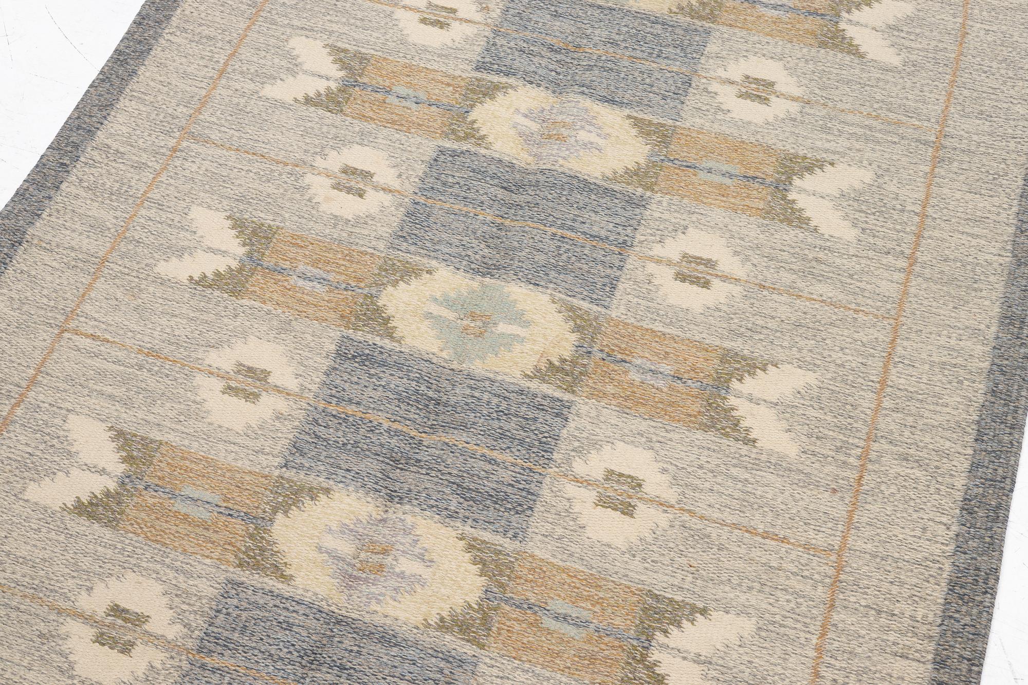 Ingegerd Silow, a flat weave rug, c. 200 x 138 cm.