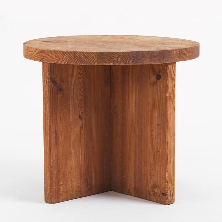 Axel Einar Hjorth, a stained pine "Lovö" table, Nordiska Kompaniet, Sweden, 1930s.