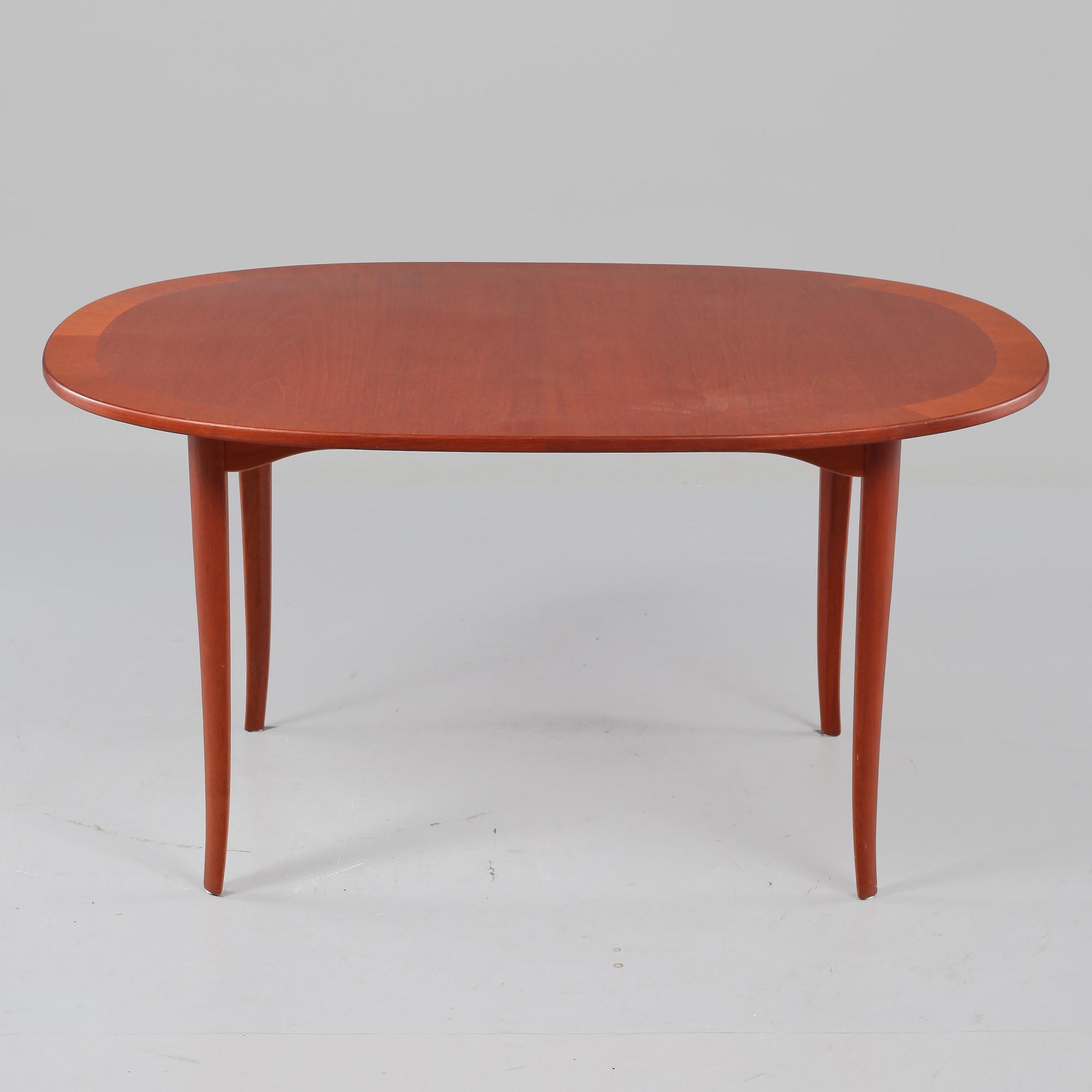 SOFFBORD, "Ovalen", Carl Malmsten, Åfors Möbelfabrik, 1900-talets andra hälft.