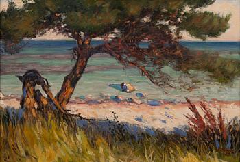 LOUIS SPARRE, PINE BY THE SHORE.