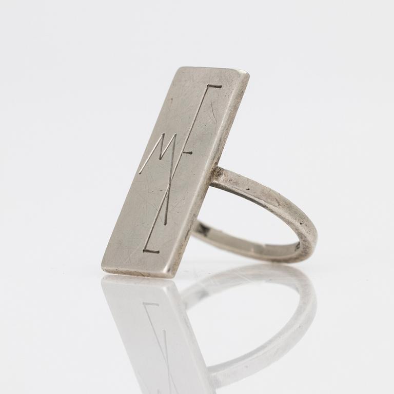 Wiwen Nilsson, ring, sterling silver, Lund.