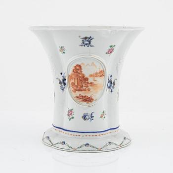 A famille rose tulip vase, Qing dynasty, 18th Century.