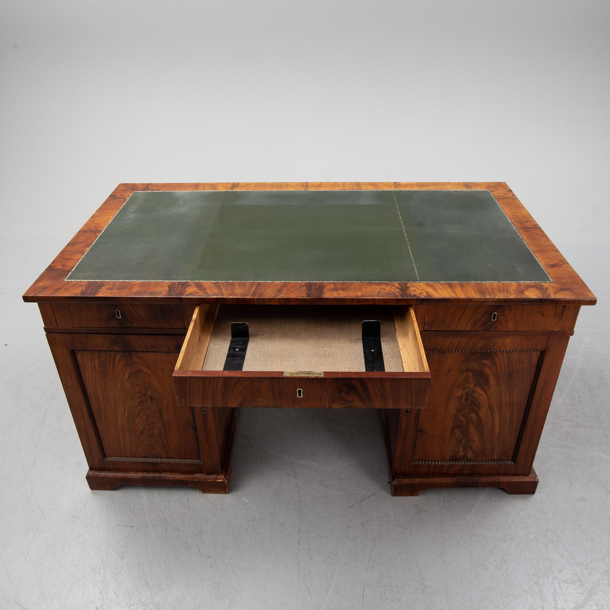 A swedish empire writing desk, first half of the 19th century.