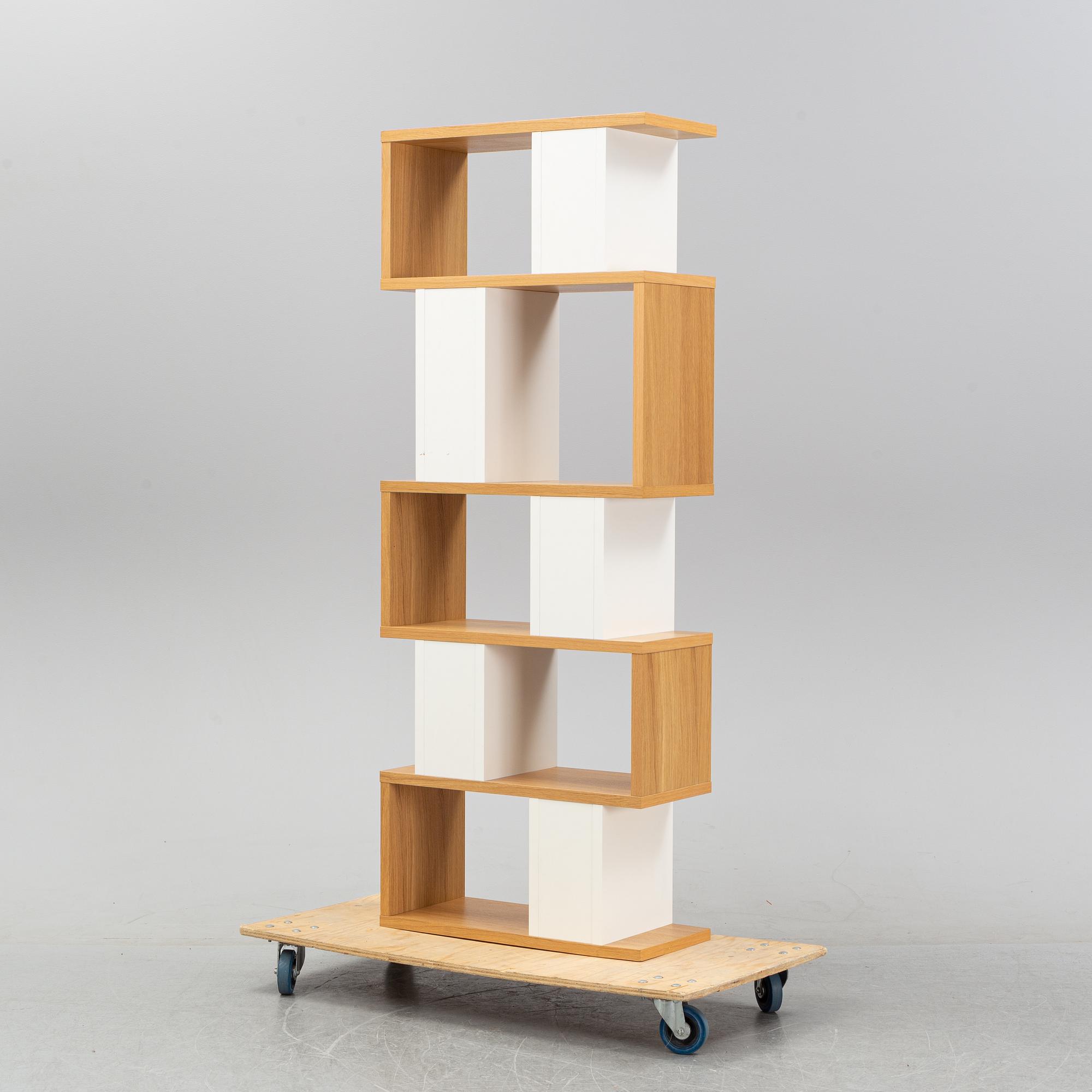 Terence Conran, a 'Counterbalance' oak bookcase, Content by Terence Conran.