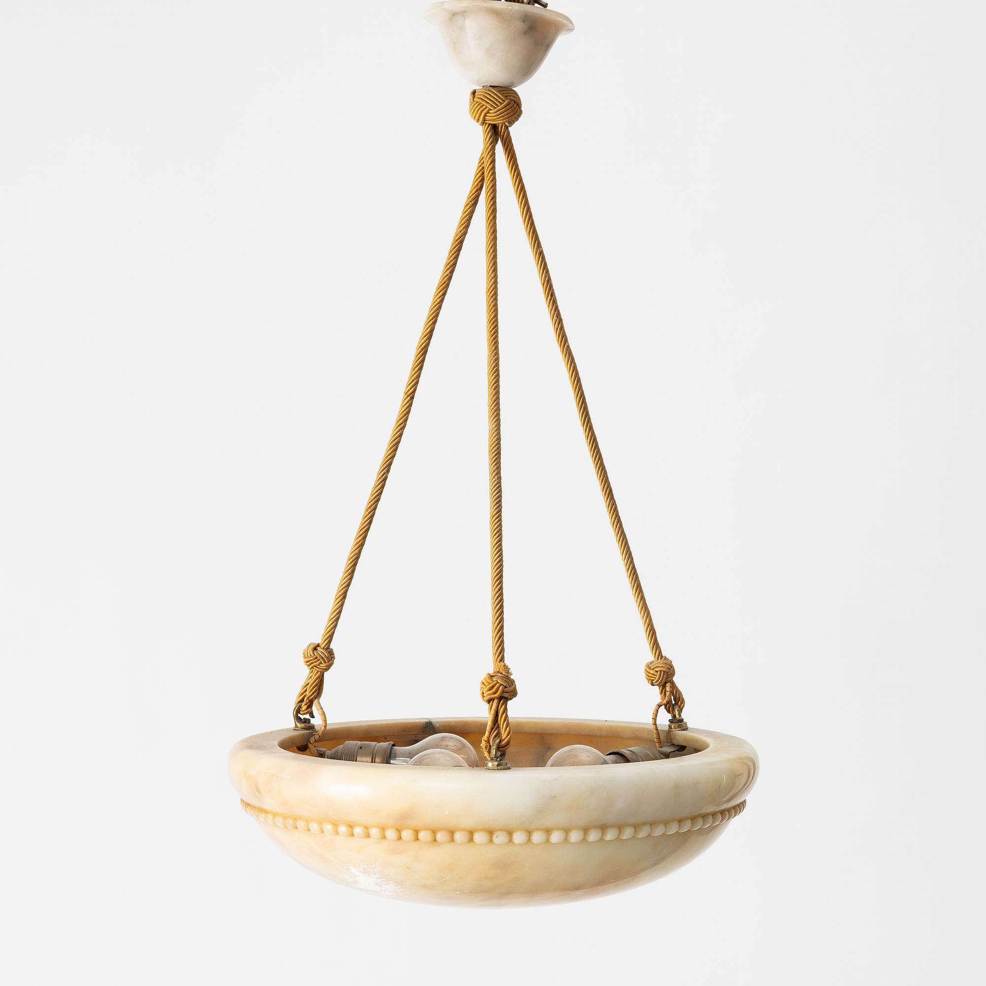 Takampel, alabaster, 1920-tal.