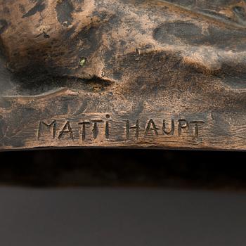 MATTI HAUPT, brons, signerad.