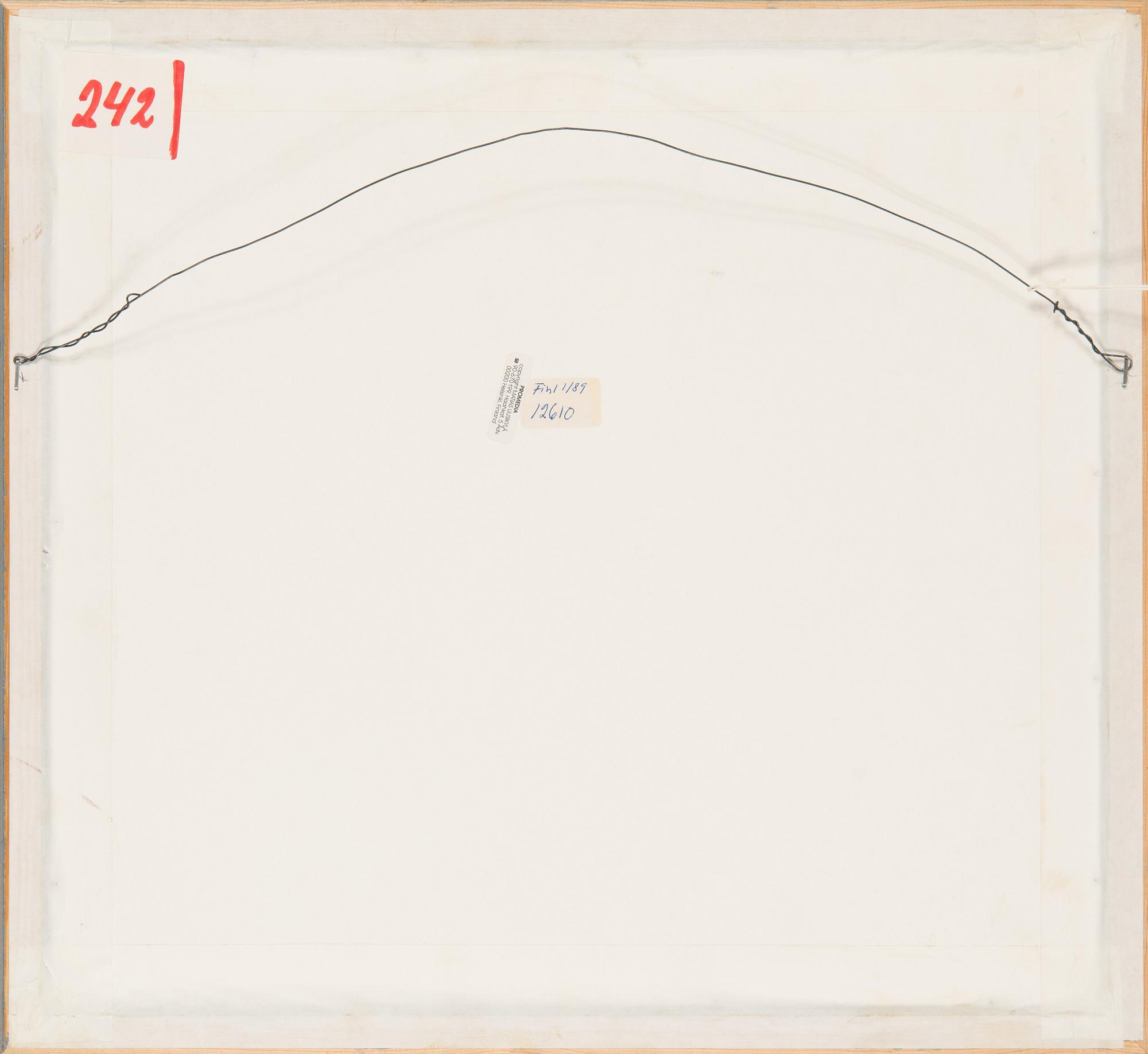 Louis Sparre, etching, signed in pencil and marked 'före upplaga 4/10, 1937'.