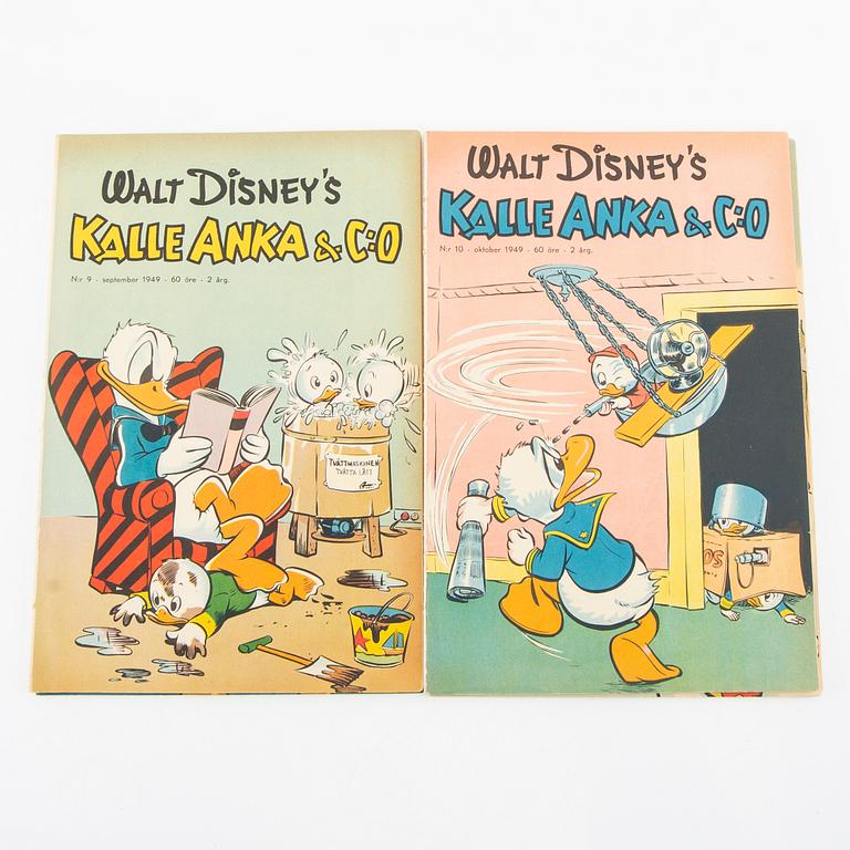 Comic magazines "Donald Duck" 1949 no. 3-12.