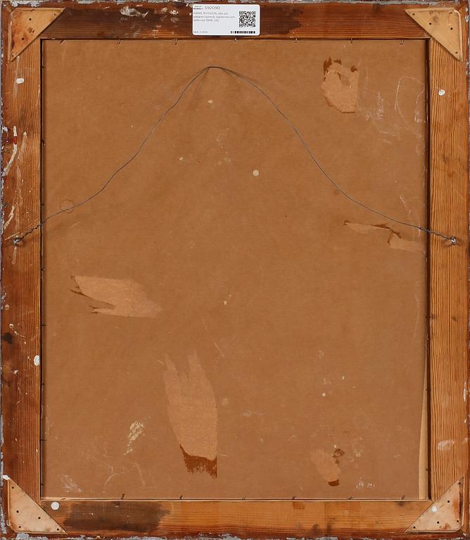 HANS RYGGEN, olja på papper/pannå, signerad och daterad 1946.