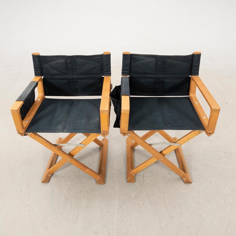 Ewan McGregor director's chairs, a pair for Habitat, 2000s.