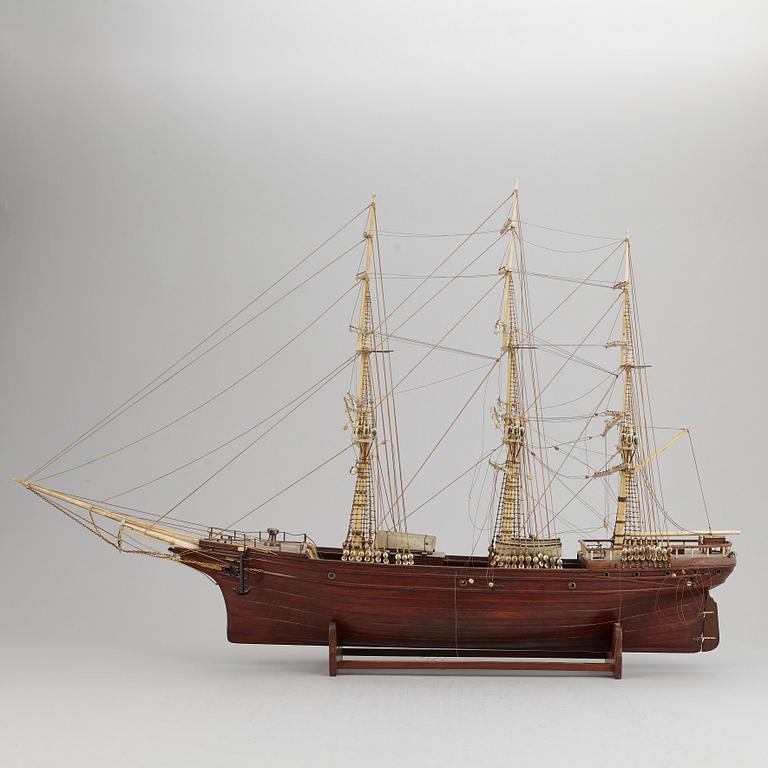 A late 1800's model ship.