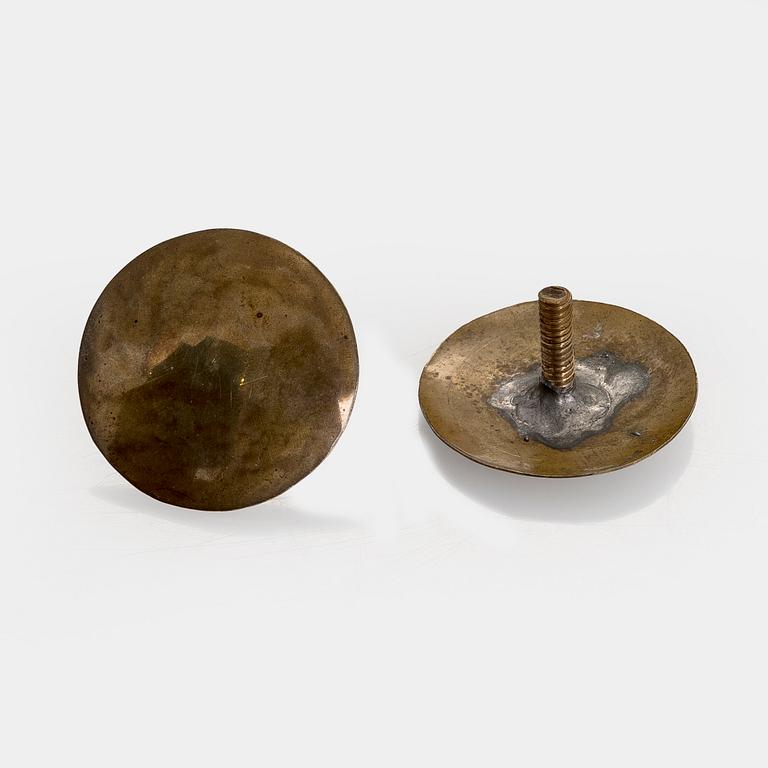 Paavo Tynell, Two 1940s table lamps for Taito and Kauklahden Lasitehdas.