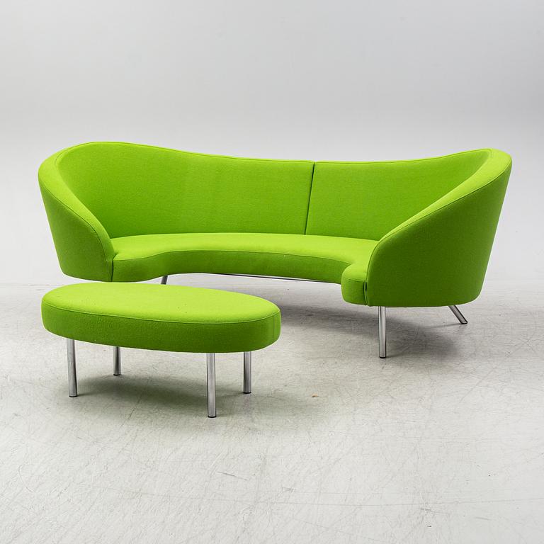 Karim Rashid, soffa med fotpall, "Orgy", Offecct.