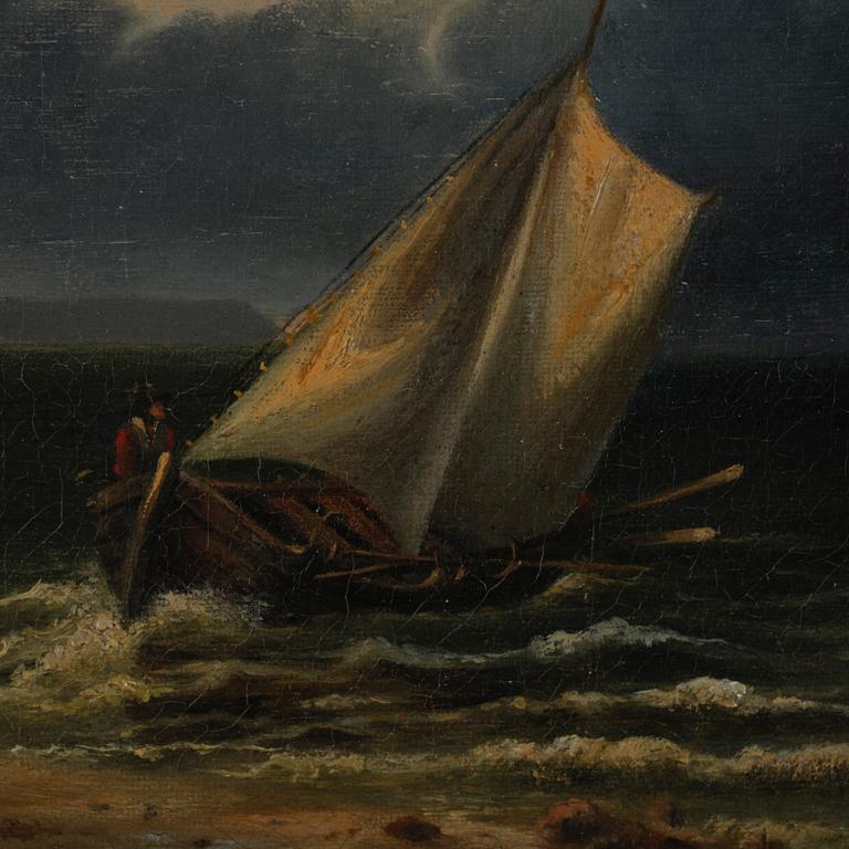 JOSEF REBELL, olja på duk, signerad.