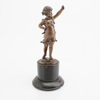 Franz Iffland, a sogned and dated 1890 bronze sculpture.