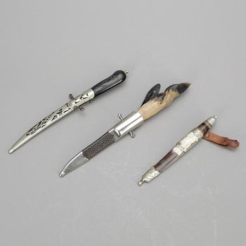 KNIVAR, 3 st, 1900-tal.