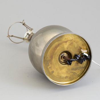 BORDSLAMPA, Art deco, tenn, 1930-tal.