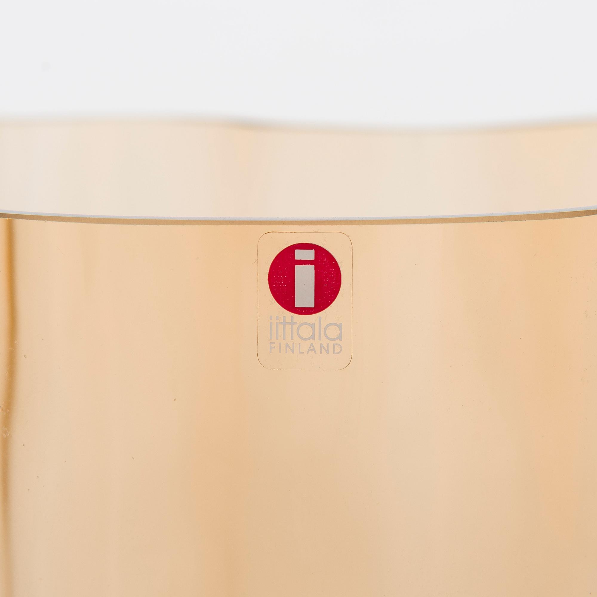 Alvar Aalto, vas, glas, "3030", 60-års jubileumsvas, signerad Alvar Aalto Iittala 1936-1996.