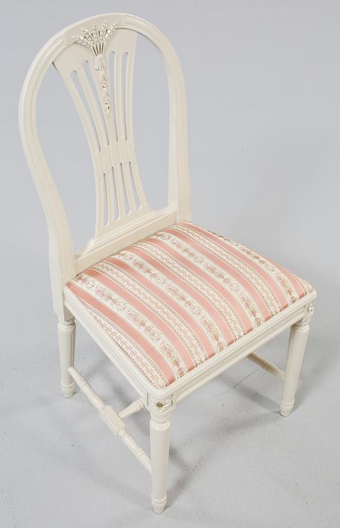 STOLAR, 4 st, gustaviansk stil, 1900-talets andra hälft.