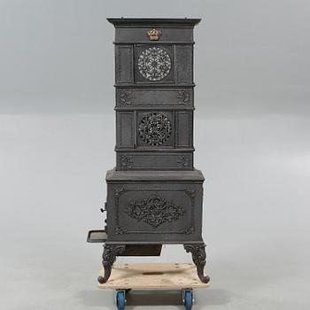 Kamin, gjutjärn, 1900-talets första hälft.