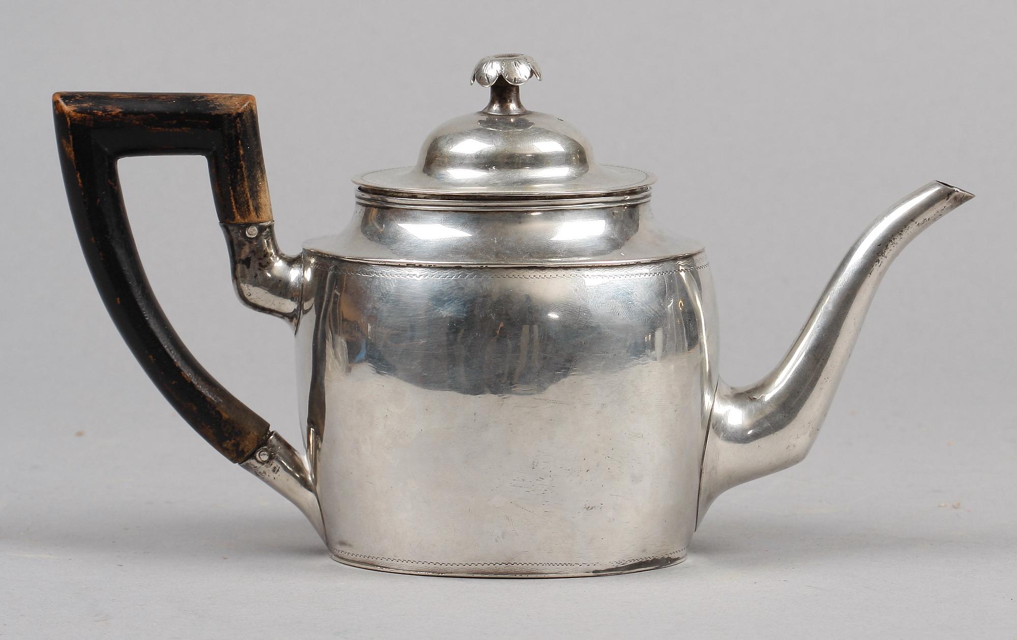 TEKANNA, silver, Europa, tidigt 1800-tal.