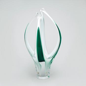 VAS, glas, "Coquille", Paul Kedelv, Flygsfors, sign o dat -62.