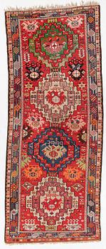 Caucasian runner, approx. 340 x 138 cm.