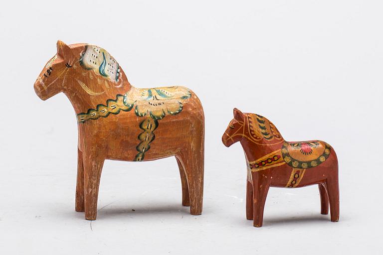 DALAHÄSTAR, 2 st, 1930/40-tal.