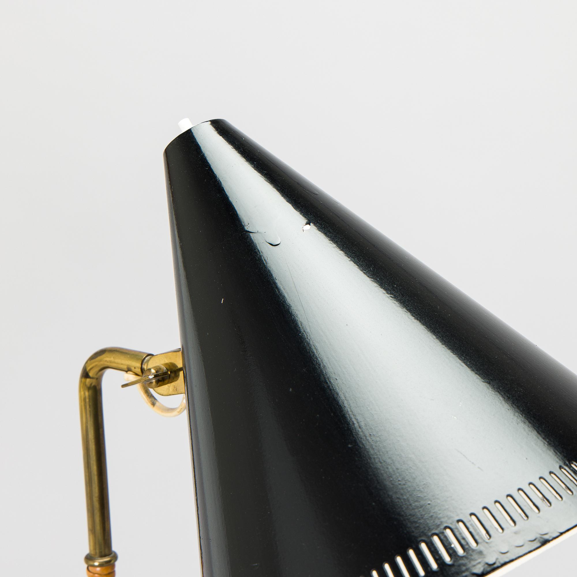 Paavo Tynell, a pair of mid-20th century K10-10 floor lamps for Taito Finland.