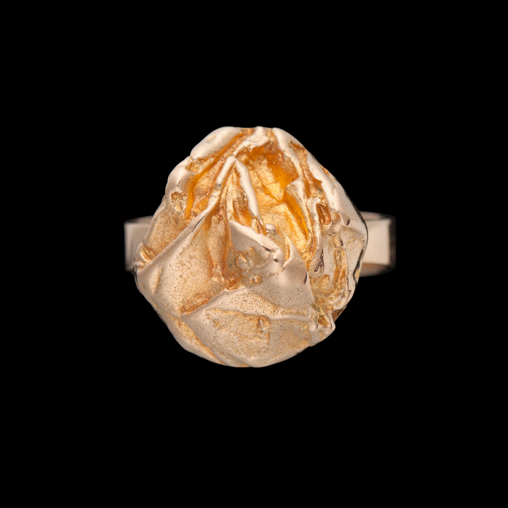 Björn Weckström, RING "Gulros" 14K guld, Lapponia 1972.