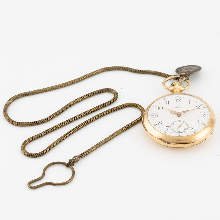 Halda, pocket watch, 49.5 mm.