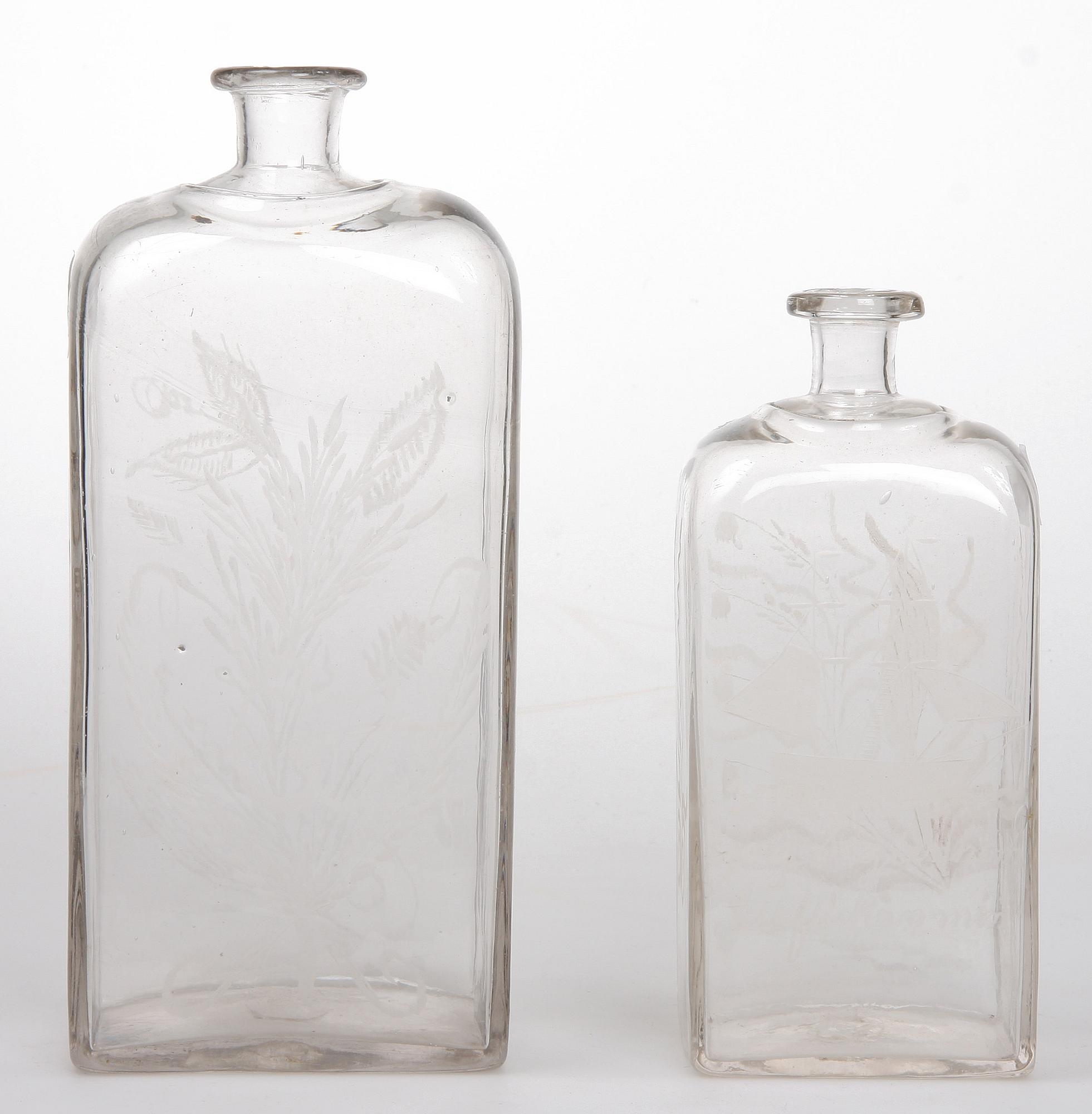 FLASKOR, 2 st, 1800- tal.