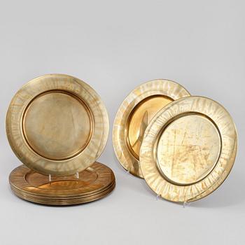 KUVERTTALLRIKAR, 12, mässing, 1900-talets andra hälft.
