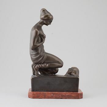 A 'Salome' bronze sculpture by Anton Grath, early 20th century.