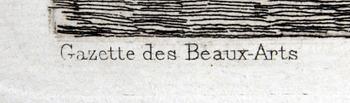 FRANCISCO GOYA, etsning. Ur "Gazette des Beaux-Arts", vol. 22, Paris, 1867.