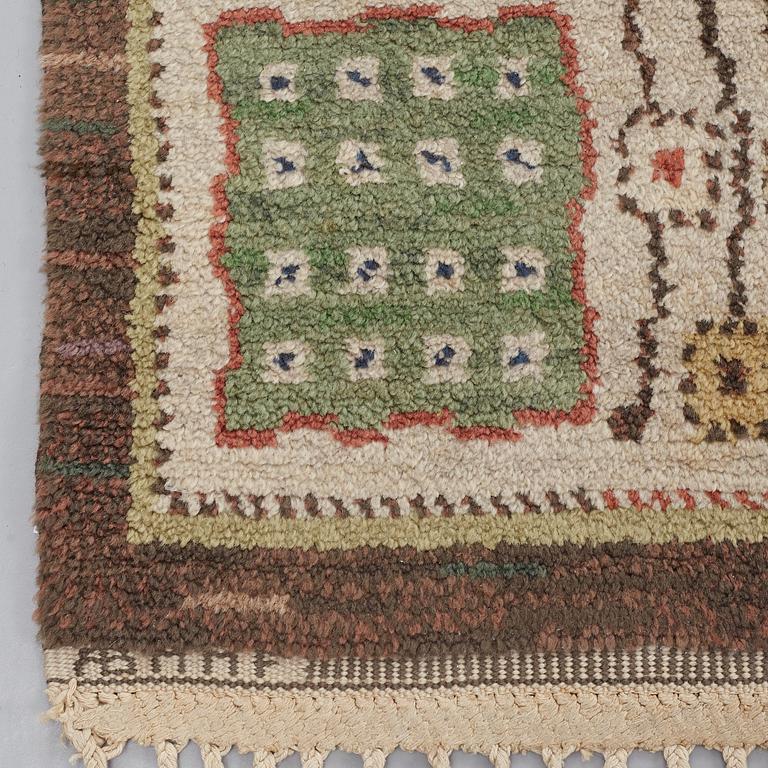 Märta Måås-Fjetterström, MATTA, "Örtagården", flossa, ca 330,5 x 233,5 cm, signerad AB MMF.