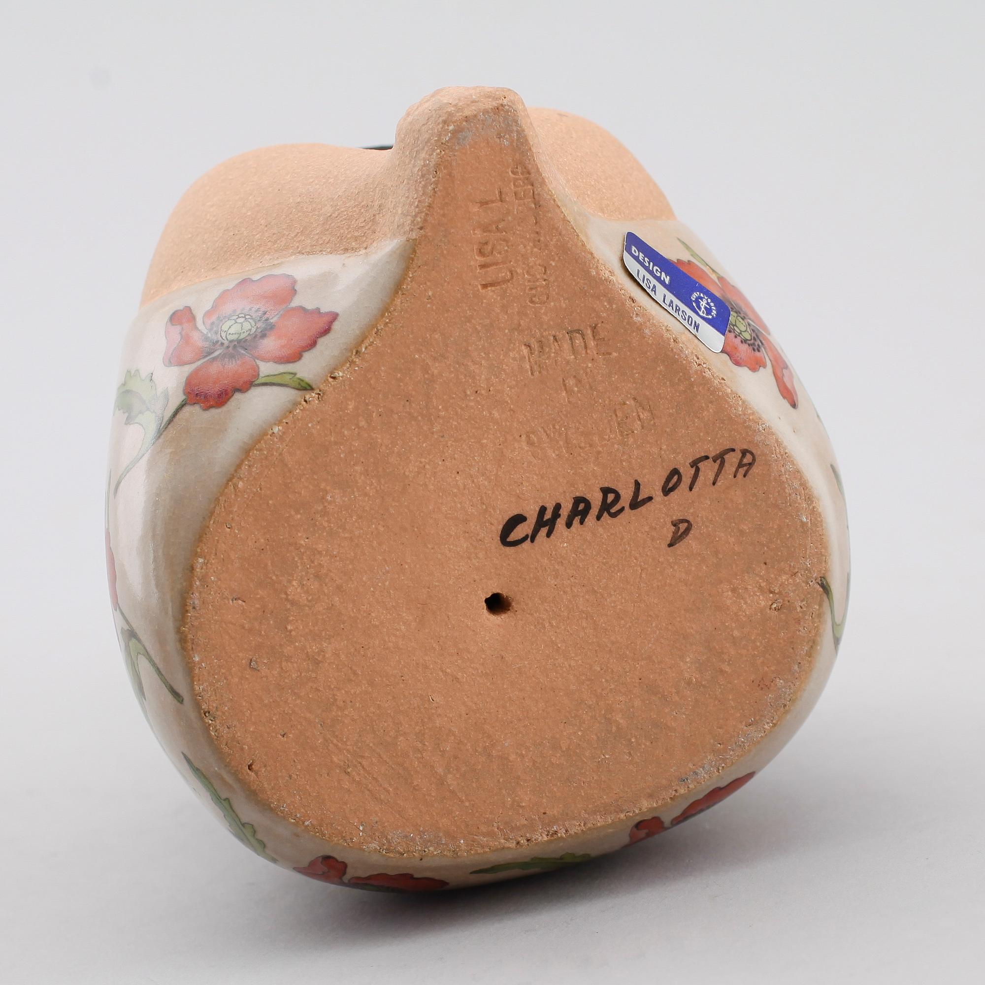 FIGUR, stengods, "Charlotta", Lisa Larson, Gustavsberg.